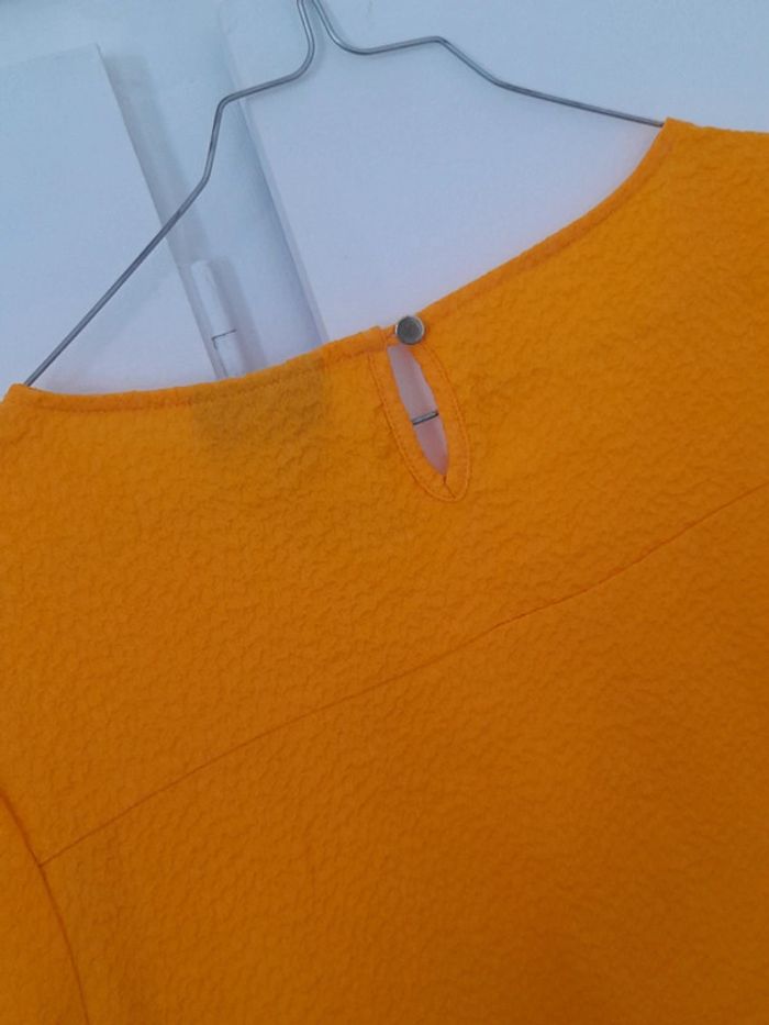 Blouse jaune orangé manches courtes - Yessica C&A - photo numéro 3