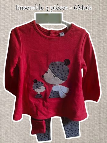Ensemble 3 pièces - 6Mois