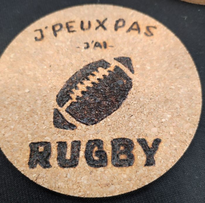 Dessous de verre rugby