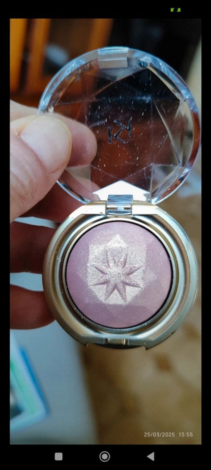 Kiko Holiday Gems Infinite Sparkle Eyeshadow Teinte 02 Coral Duochrome Rose Gold