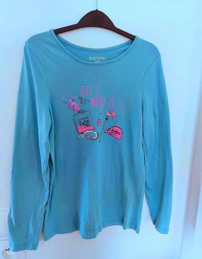 T-shirt bleu In Extenso 14 ans