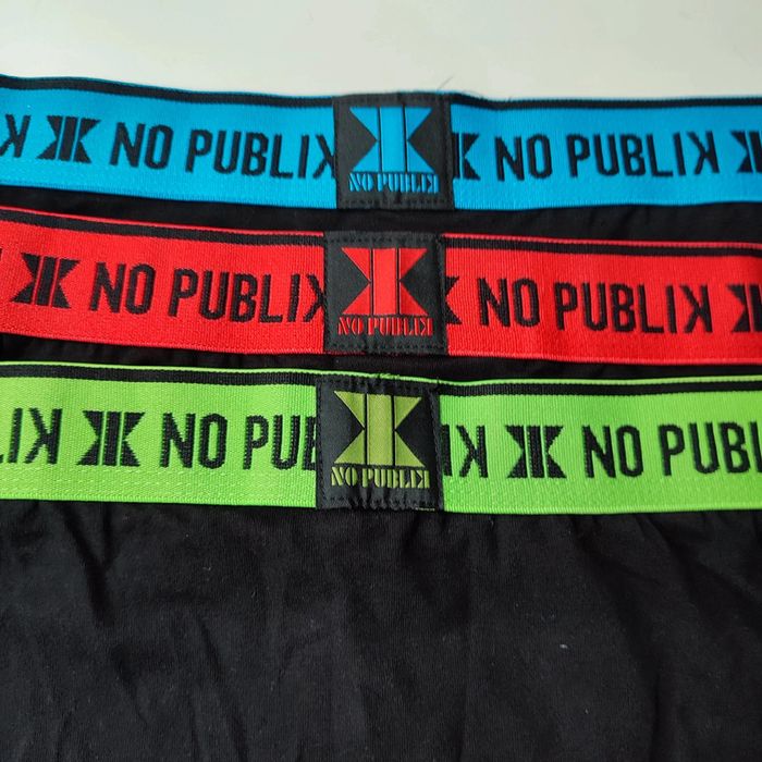 Lot de 3 boxers en coton noir pour homme taille L, No Publik - photo numéro 5