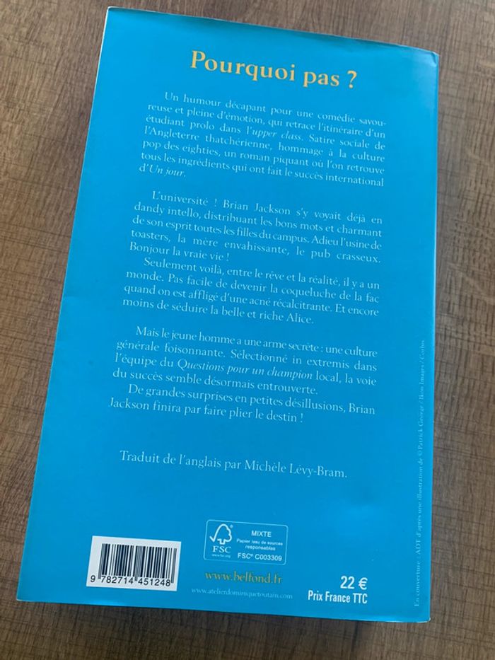Pourquoi pas david nicholls - photo numéro 2