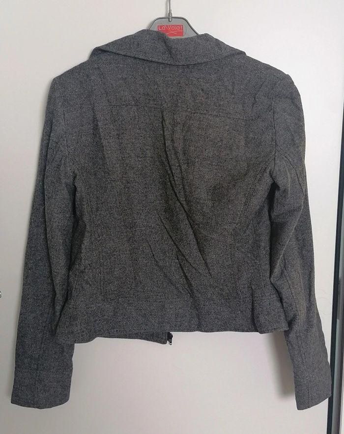 Veste / Blazer en laine gris foncé Taille 38 Promod - photo numéro 10