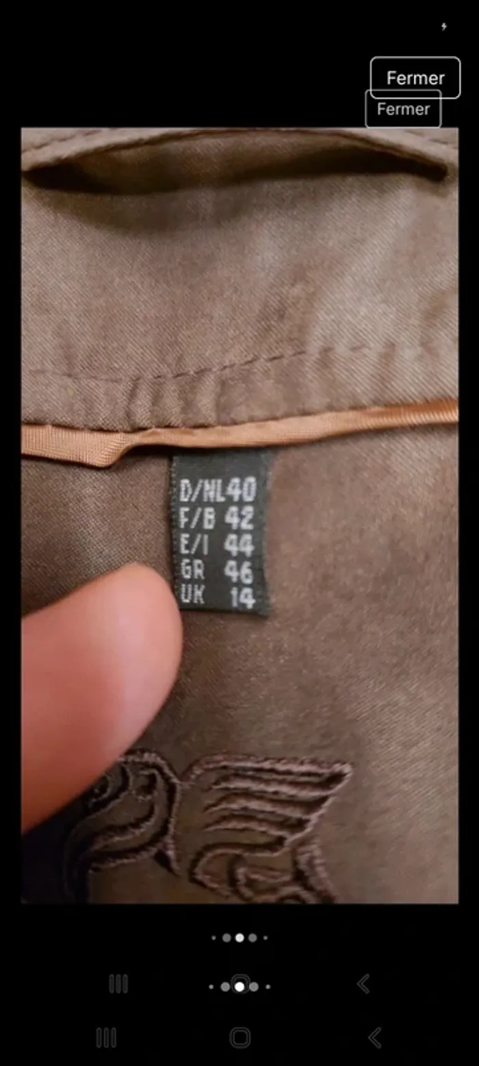 Manteau doudounne Marron Lebek fr be 42 - photo numéro 9