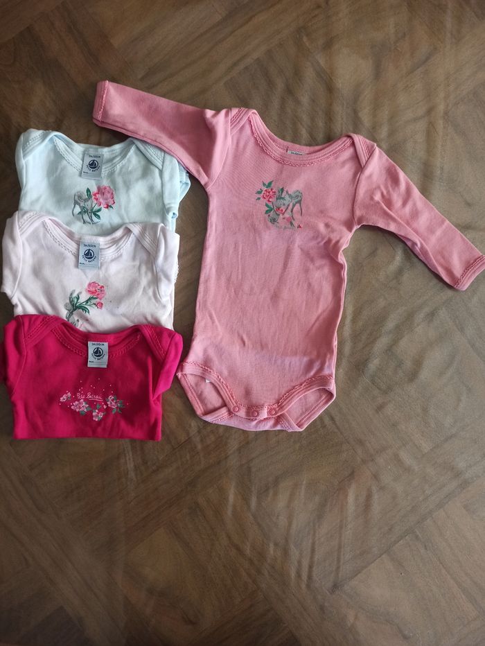 4 bodies " Petit bâteau " 3 mois