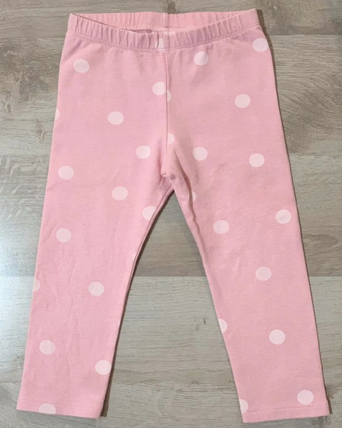 Legging chaud molleton rose 86 cm 12/18 mois H&M