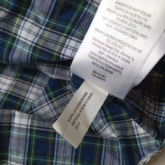 Chemise a Carreaux Ralph Lauren Pour Enfant Taille L 14-16 ans Avec Étiquette - photo numéro 8