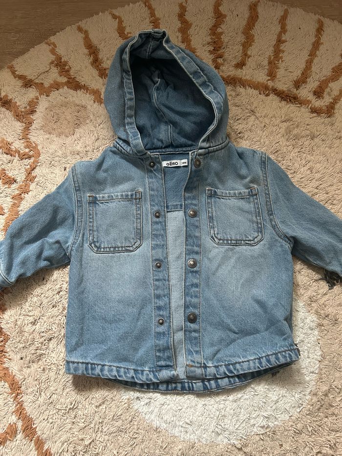 veste en jean avec capuche