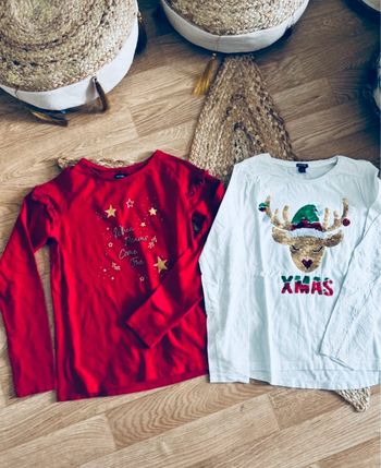 T-shirt manches longues motif Noël 🎄 10ans