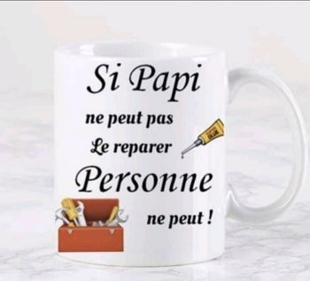 Mug humour si papi ne peut pas