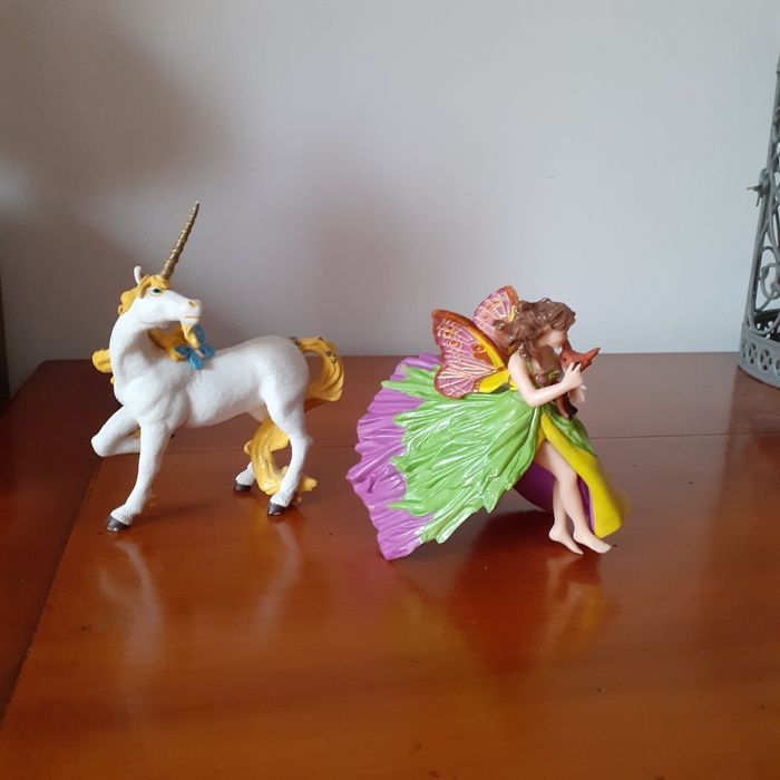 Papo: Figurine Elfe avec Petit Renard +Licorne - photo numéro 8