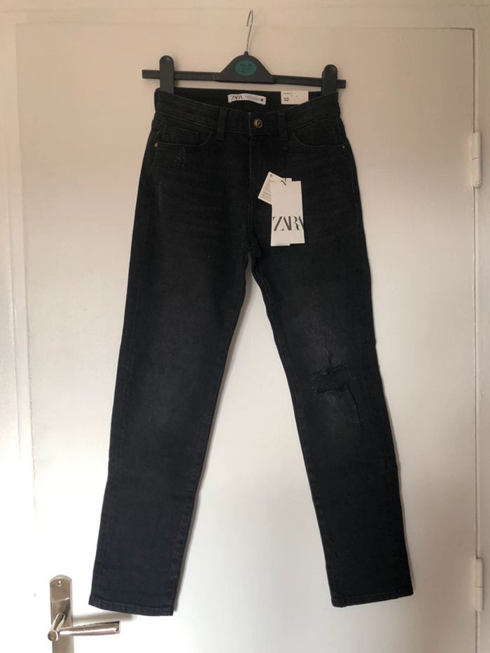 Superbe beau jean relaxed fit Zara neuf avec étiquette taille 32 - photo numéro 2