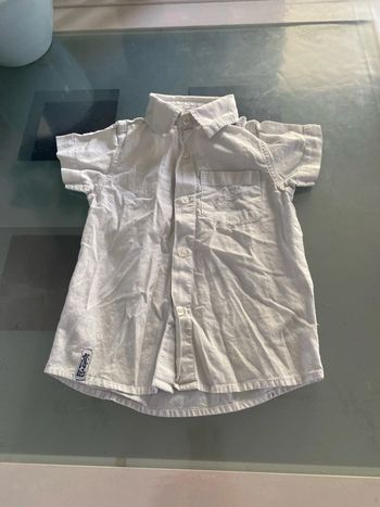 Chemise blanche manche courte