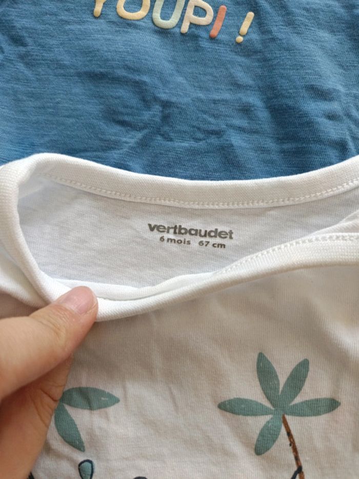 Lot 4 tee shirt 6mois - photo numéro 5