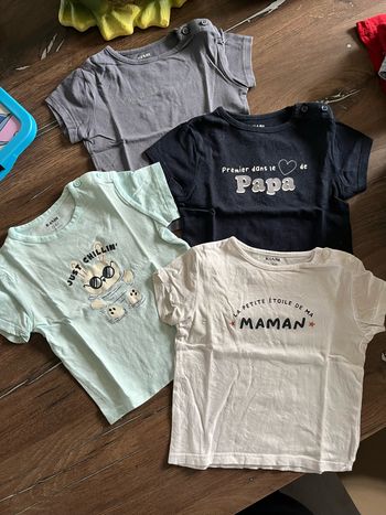 Lot 3 t-shirts été bébé garçon