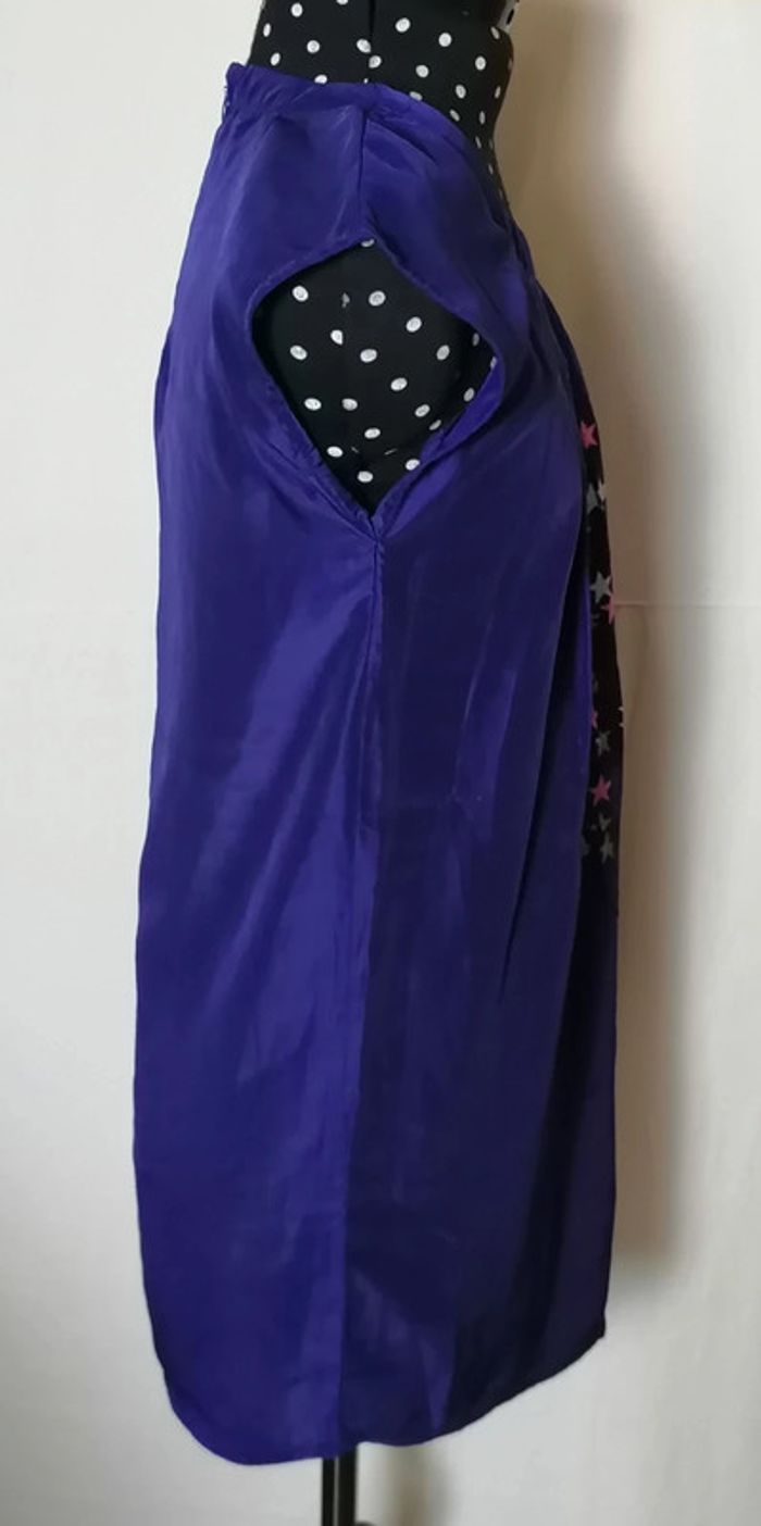 Robe courte ou tunique bleu roi tête de mort étoiles taille 12 ans Kookaï - photo numéro 4