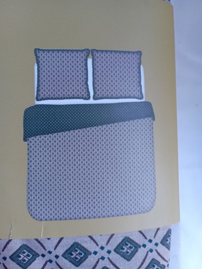 Parure housse de couette+drap housse king seize neuf - photo numéro 3