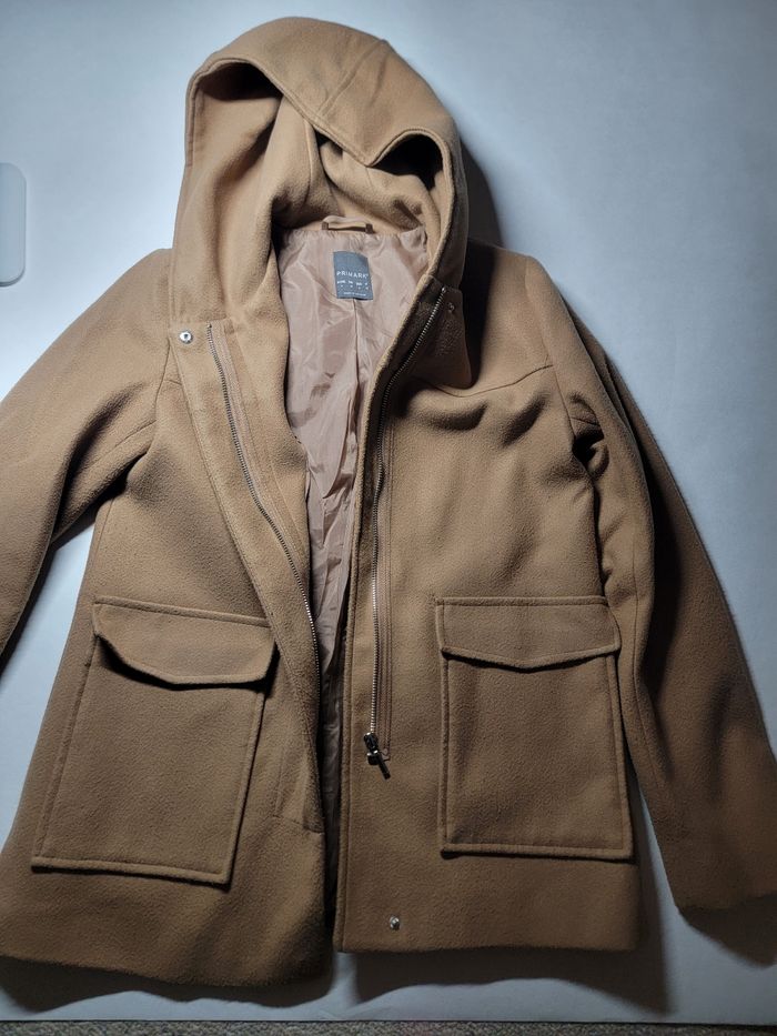 Caban marron/beige taille 32 - photo numéro 3