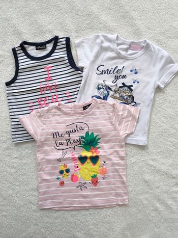 Lot t-shirts 12 mois