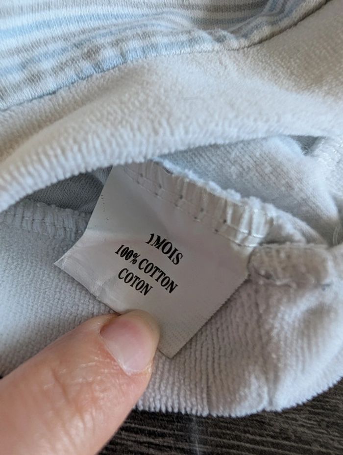 Bonnet rayé gros câlin bébé - photo numéro 4