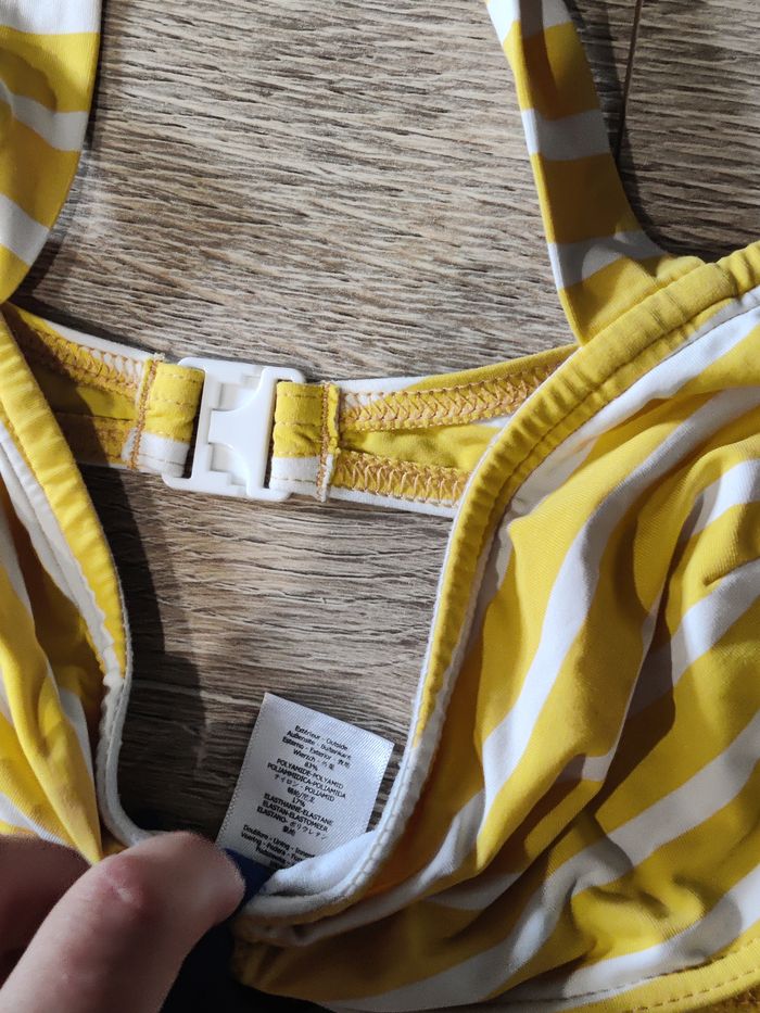 Maillot de bain bikini jaune Petit bateau Taille M - 38 - photo numéro 4