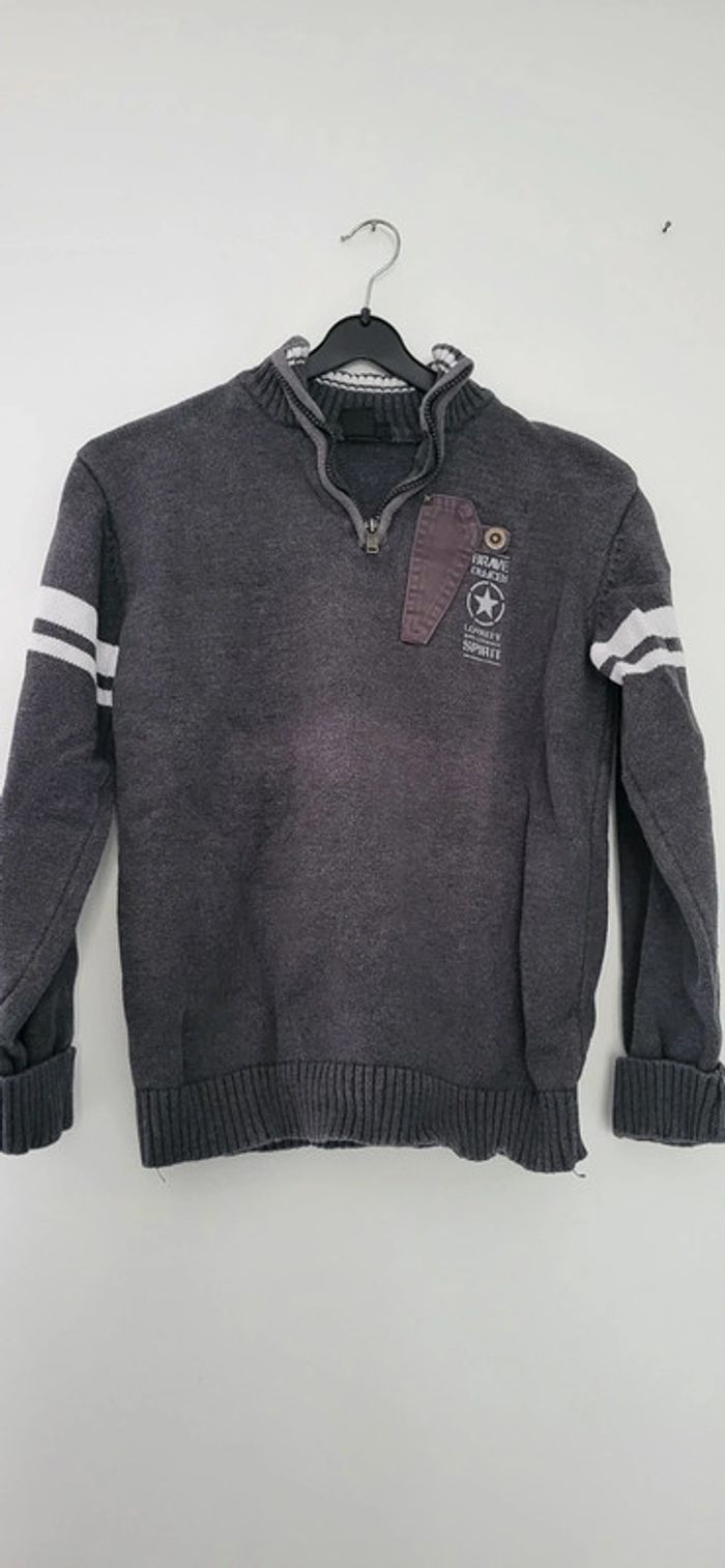 Pull gris garçon 👦