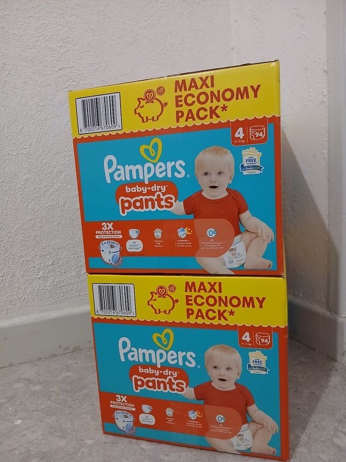 Lot 3x cartons Pamper Baby Dry Pants - Taille 4 - photo numéro 2