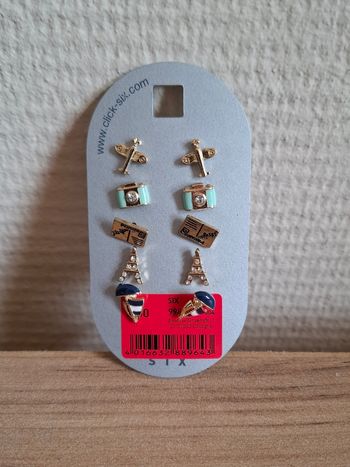 Boucles d'oreilles Six