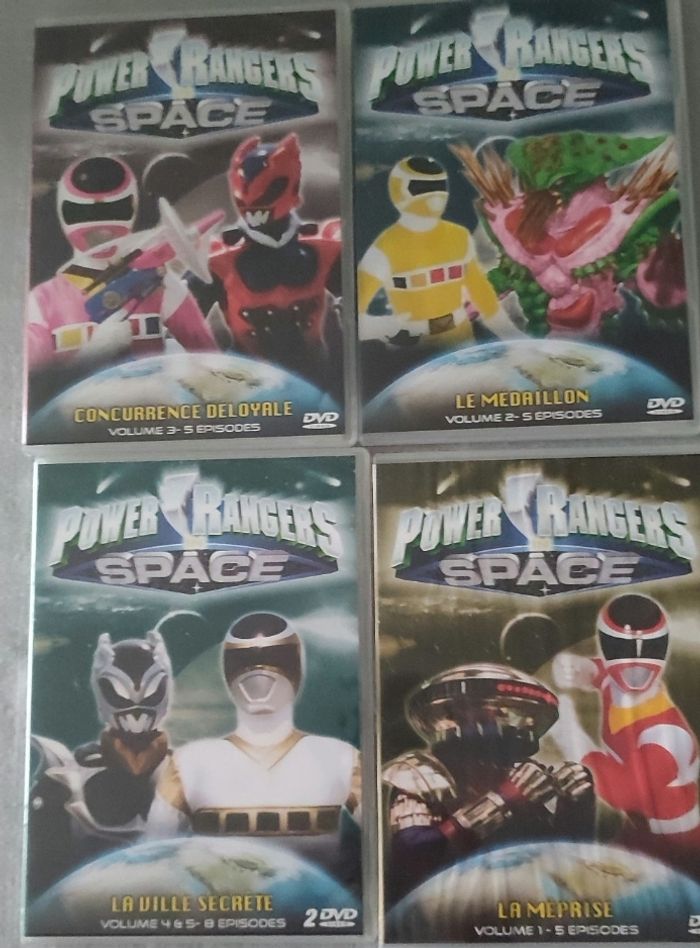 Lot DVD powers rangers space