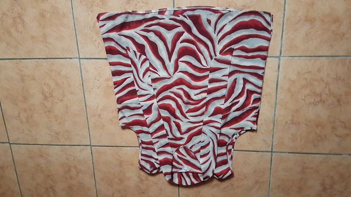 Tunique été femme 40 rouge et crème