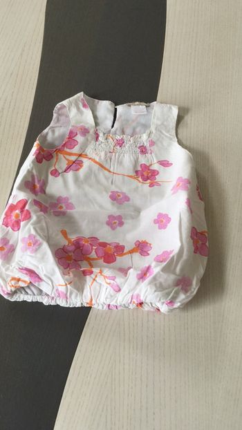 Tunique blanche fleurie 12m Orchestra