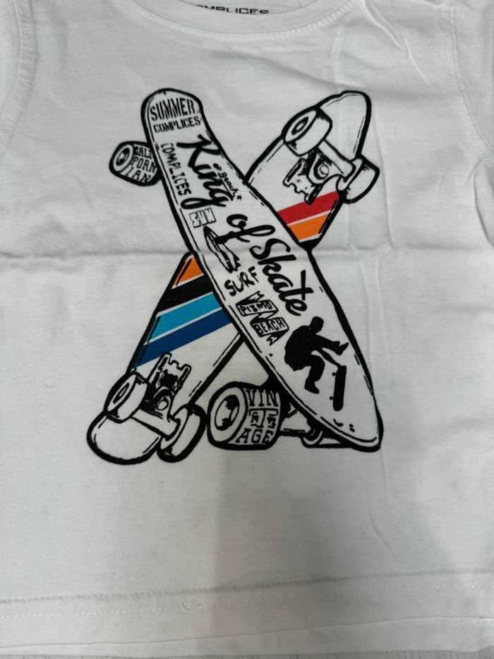 Ensemble short tee shirt Complices 2-3 ans - photo numéro 3