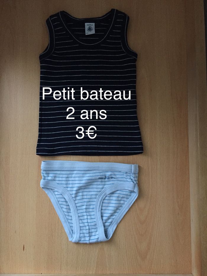 Ensemble sous vêtements petit bateau 2 ans