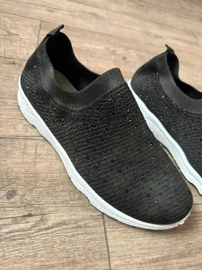 Sneakers à talon compensé Femme noir - photo numéro 3