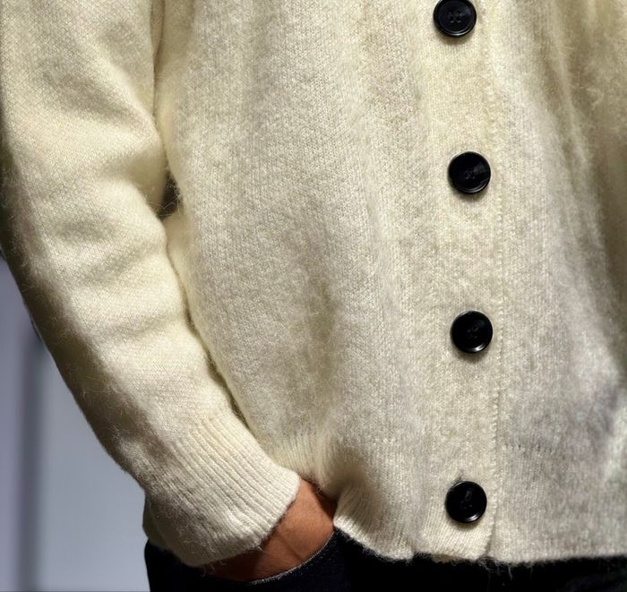 Cardigan oversize crème - photo numéro 3
