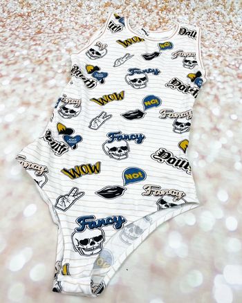 Body femme skulls XS Jennyfer
