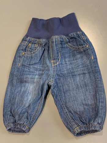 pantalon jean enfant bébé garçon H&M Denim coloris bleu foncé délavé