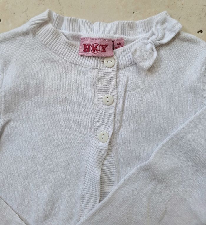 Gilet court blanc NKY - 4 ans - photo numéro 2