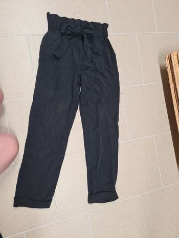 Pantalon fluide noir xs mango