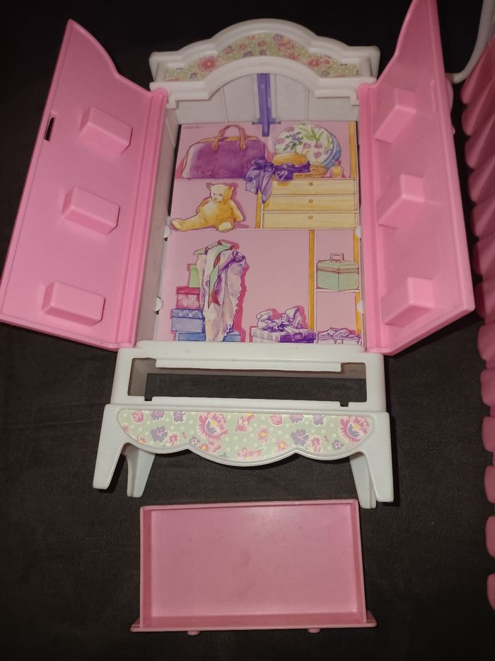 Meuble de chambre barbie vintage 1986 très bon état - photo numéro 5