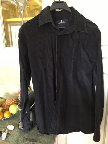 Chemise noire gentleman farmin
