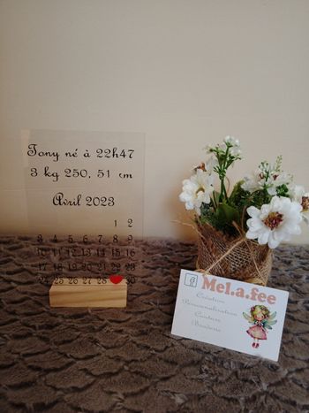 Plaque naissance personnalisée