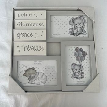 Cadre bébé gris
