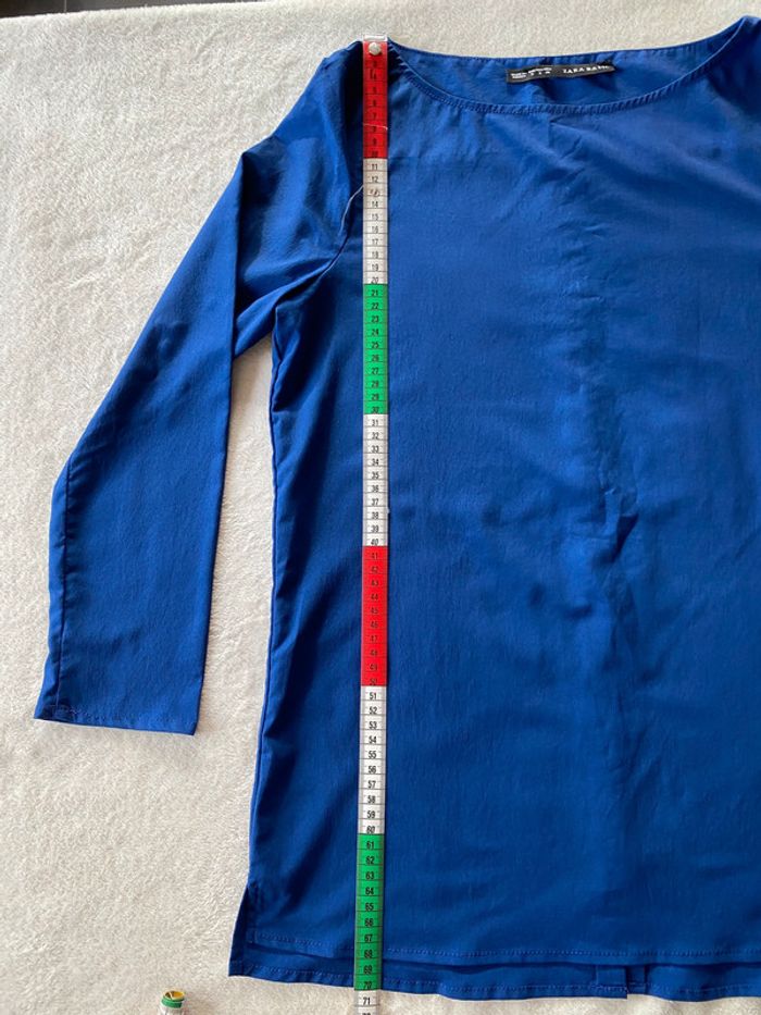 Blouse Zara bleu roi taille 36 - photo numéro 14