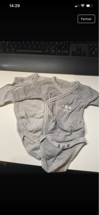 Lot de 2 bodies naissance 