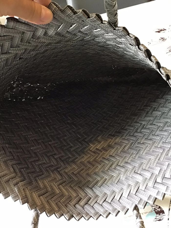 Grand sac fourre tout gris métallisé 57X39 cm Palapas - photo numéro 4