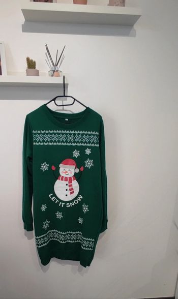 Robe de Noël bonhomme de neige let it snow