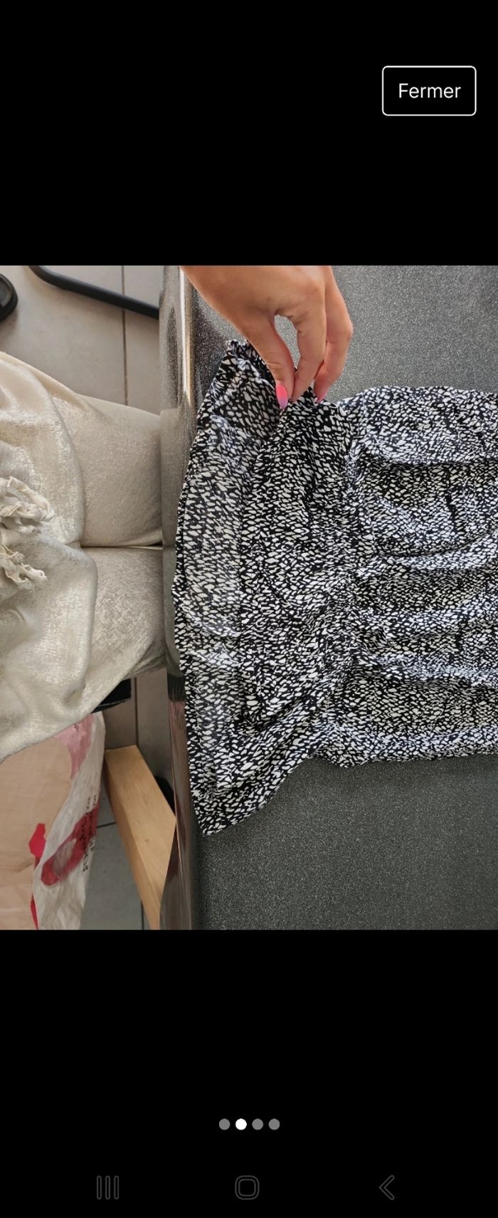 T shirt noir et blanc Bamboo - photo numéro 2