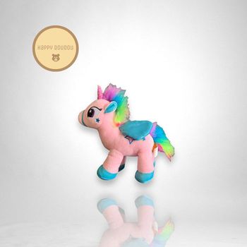 Peluche Licorne rose et arc en ciel A900